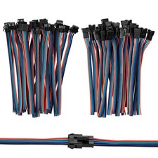 4pin JST SM Connector,20 Pairs LED Strip Connector,Micro JST Male and Female ...
