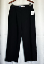 Old Navy Extra High Waisted Taylor Wide Leg Trouser Pants Black Size 10 P NEW