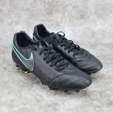 Nike Tiempo Legacy II FG Soccer Cleats Black 819218-004 Mens Size 7.5 Shoes