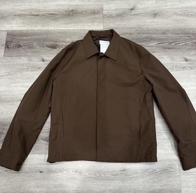 POST ARCHIVE FACTION PAF Brown Button Jacket Men's Size L Solid Point Collar