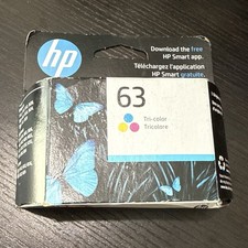 HP 63 Tri-Color Ink Cartridge Tri Color Exp: Feb 2026