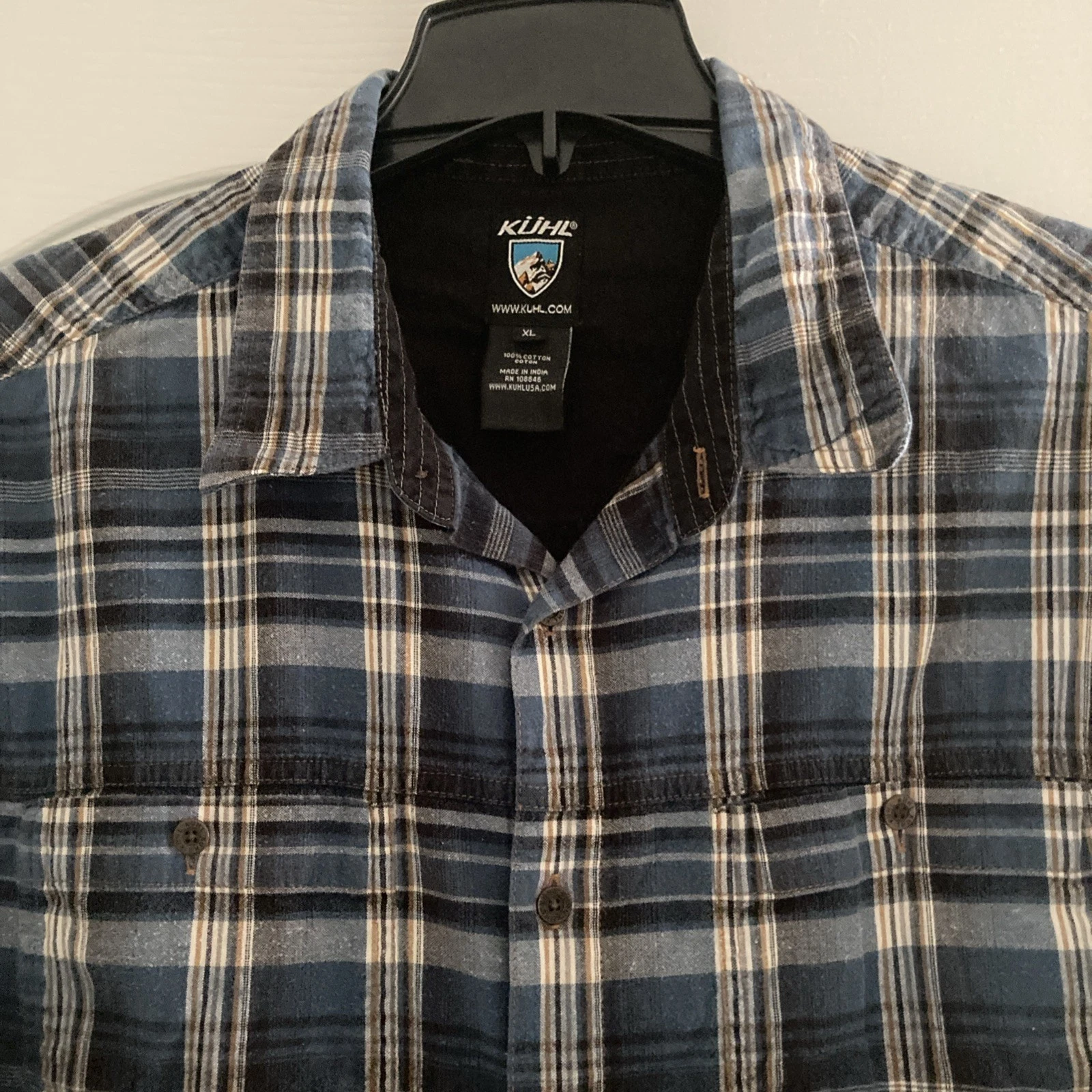 Kuhl Plaid Flannel Mens XL Long Sleeve Shirt Logo Hiking Camping
Opens in a new window or tab