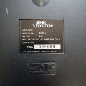 SNK Neo Geo Neogeo AES ROM Console System with Stick Controller Set Tested