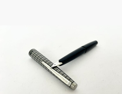 Pilot Elite Füllfederhalter 18K 750 Schwarz Karomuster Vintage Japan Selten