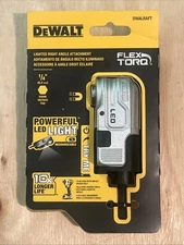Dewalt DWALRAFT FLEXTORQ Lighted Right Angle Attachment- Elite Series- NIB