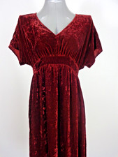 Vestido Cabi Rust Vino Rojo Terciopelo S Imperio Cintura Posh Pavo Real Capricho Regencia
