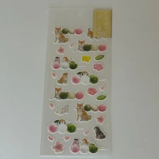 Active Co. Shiba Inu Dog Japanese Sticker Sheet