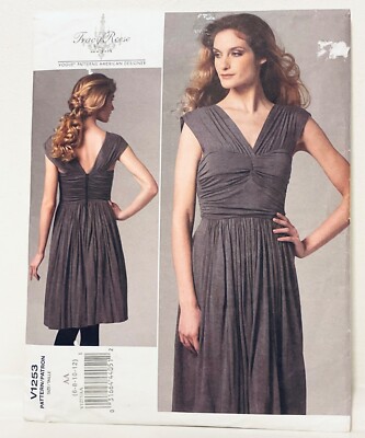 VOGUE Patterns  - Tracey Reese NY - Dress - Size AA 6-8-10-12  - No. V1253