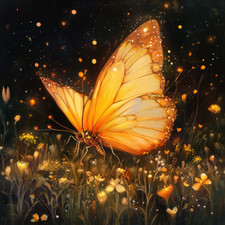 Wall Decal Sticker Magic Butterfly Wall Sticker 18X18cm Large