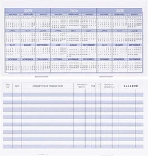 20x Checkbook Register Personal Bank Transaction Ledger for Checking Savings NEW