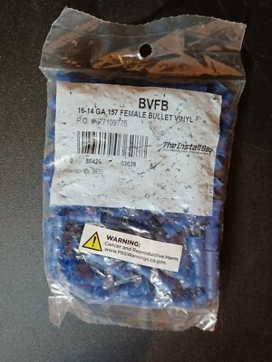 Install Bay BVFB 16/14GA Nylon Insulated Female Bullet Vinyl 100 Pack Free Ship