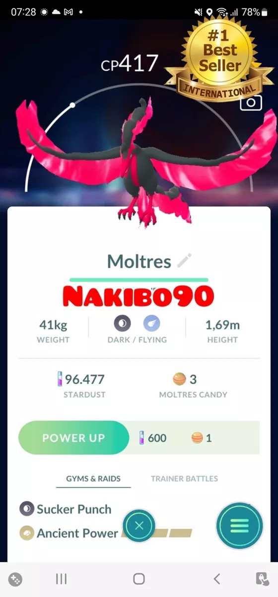 Moltres - Pokemon Go