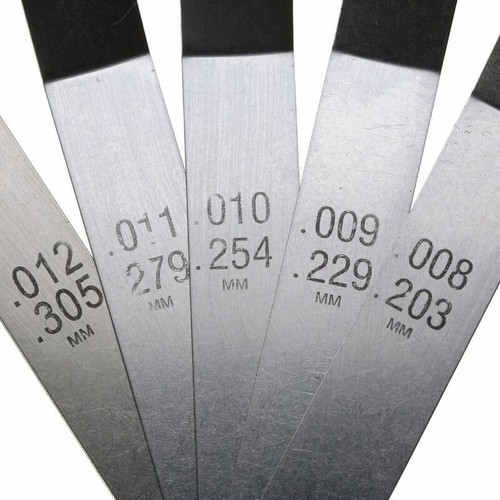 16-tlg Fühlerlehre Abstandslehre Blattlehre Ventillehre Fühllehre 0,127-0,508mm - Bild 6 von 6