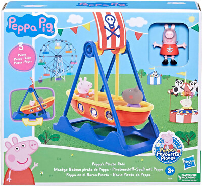 Peppa Pig Piratenfahrt Spielset mit 2 Figuren - Klassiker & Neuheit Spielzeug für Kinder