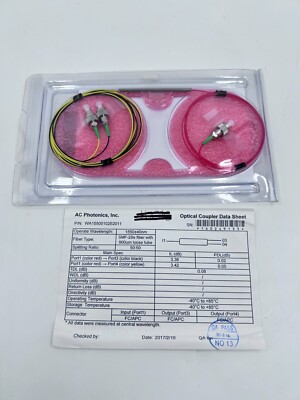 Fiber Optical Coupler Isolator Wavelength CWL 1550nm FC/APC SMF-28e 900um