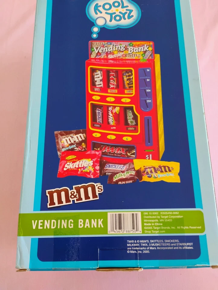 M&M's Candy Vending Machine Bank Snickers Twix Skittles Fun Size Mars NEW - Image 2 of 2