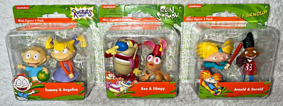 NICKELODEON RUGRATS / REN & STIMPY / HEY ARNOLD 2 PACKS  **NEW**