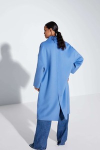 zara blue coat