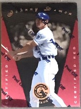 Johnny Damon 1997 Pinnacle Certified Red Card #104 KC Royals MLB Free Shipping