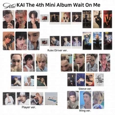 Kai 4th Mini Album Wait On Me Photobook/Player/Sleeve/Wing Official Photocard