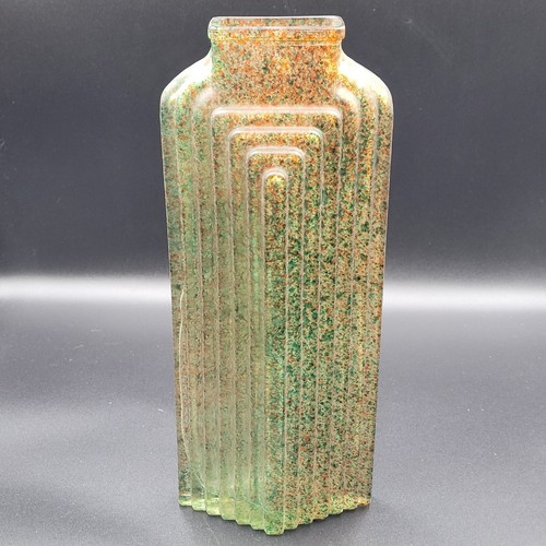Art Deco Style Glass Vase Possibly San Miguel Spanish Large Vintage Multicolour - 第 1/23 張圖片