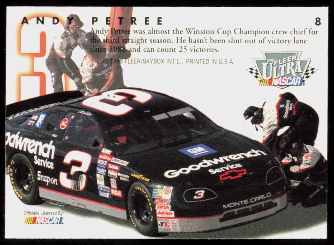 1996 Andy Petree Dale Earnhardt Richard Childress Racing #8 | eBay