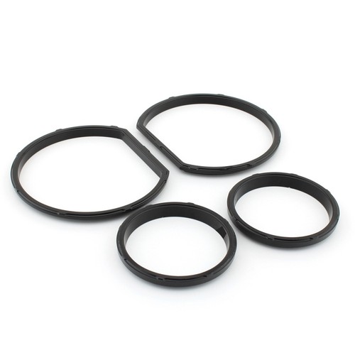 4X All Black Gauge Bezel Kit For Harley Touring Street Glide FLHT FLHX 2014-2023 - Picture 8 of 10