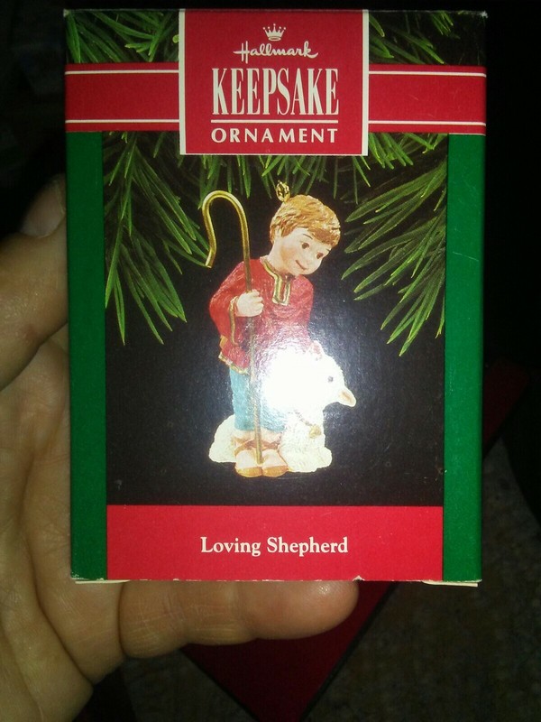 Vintage Hallmark Keepsake 1992 - Loving Shepherd - Ornament MIB