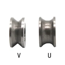 3-8mm Metal Pulley Wheel U/V Grooved Sealed Ball Bearings Rope Wire Guide Roller