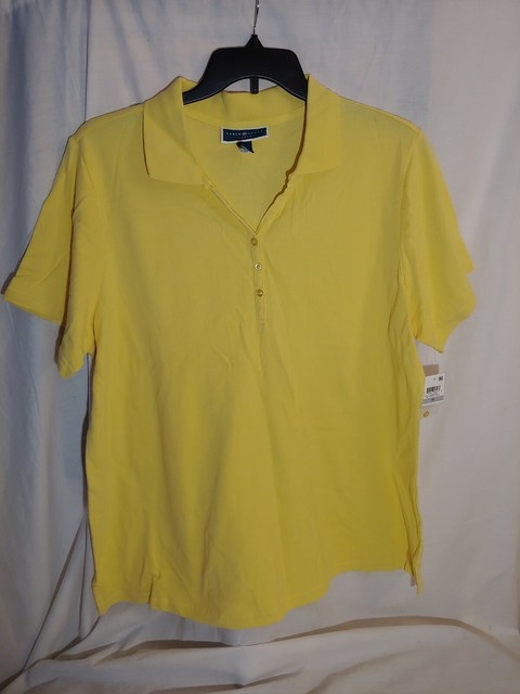 women's plus yellow top