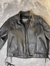 Biker's Club Leather Motorcycle Biker Asymmetrical Zip-up Jacket - Women's Xl