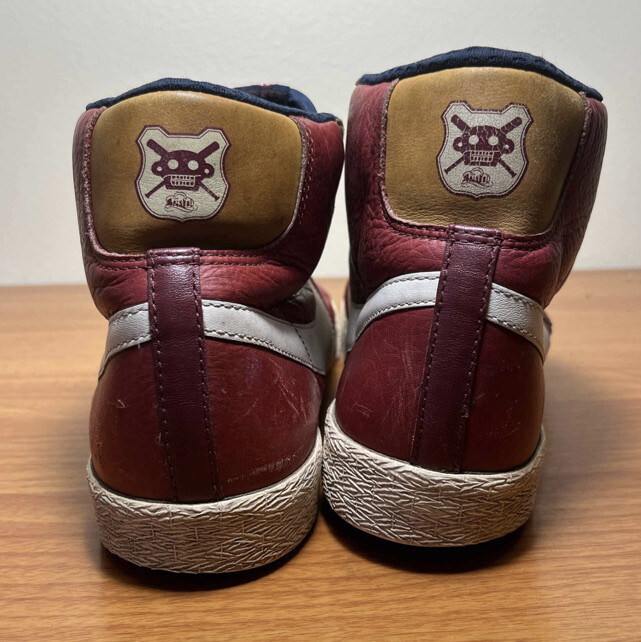Nike Blazer High Hi Premium Obsidian Red White Size 12  display picture 3