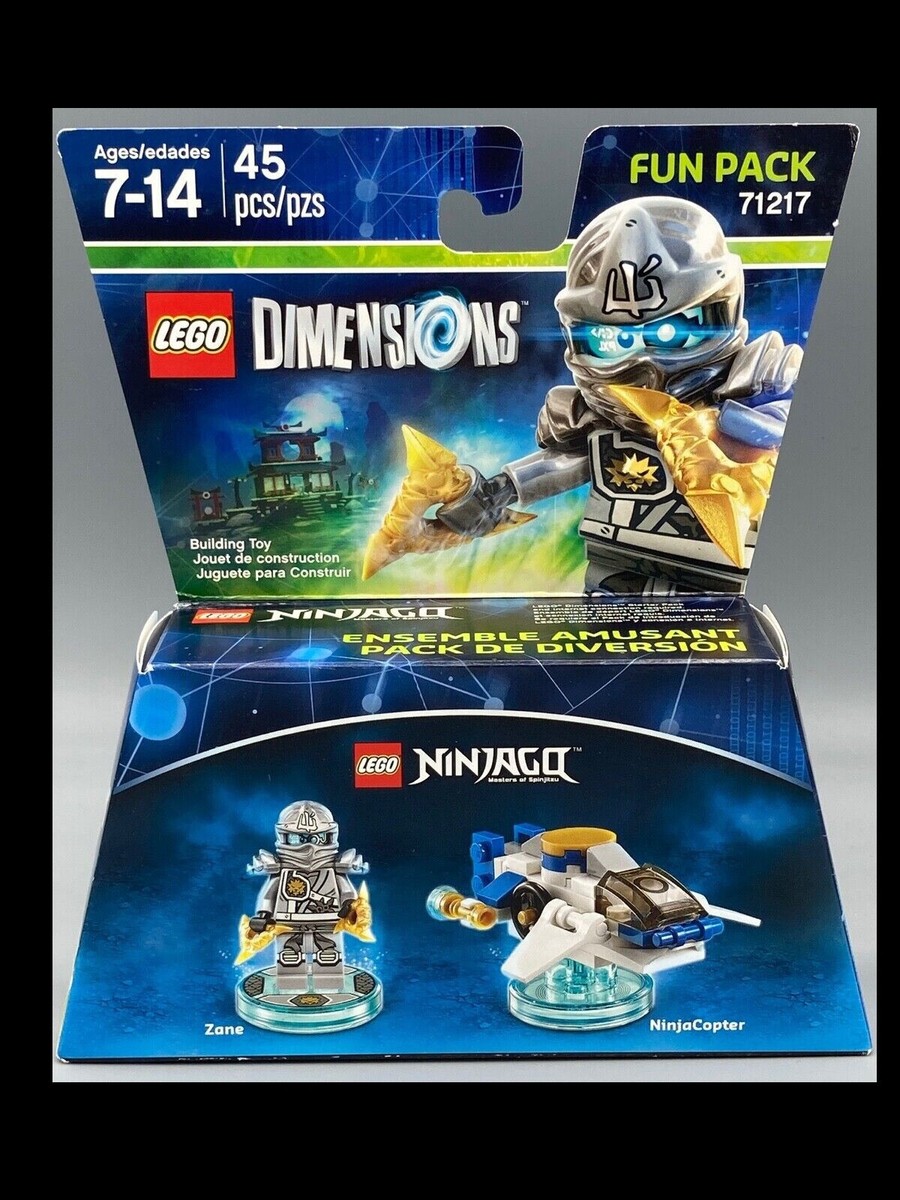 LEGO DIMENSIONS NINJAGO ZANE FUN PACK #71217 NEW in Box SEALED