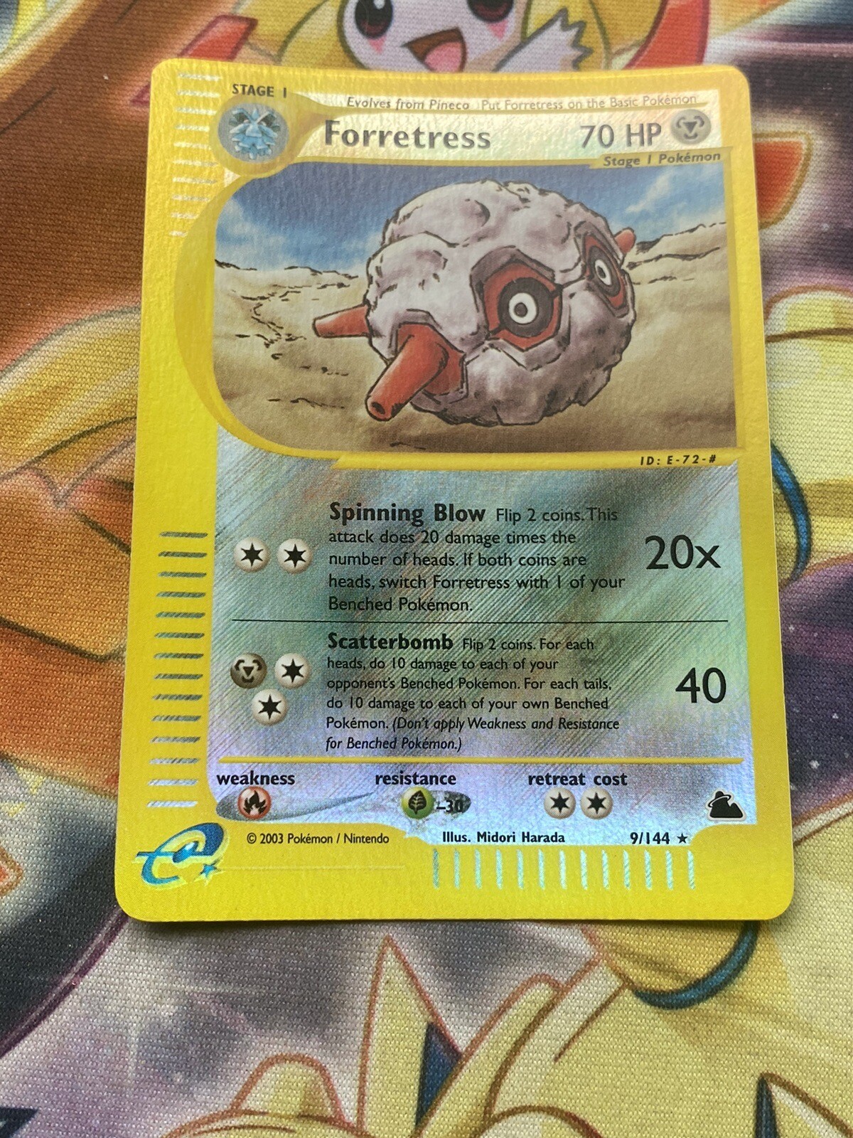 Forretress Reverse Holo - Skyridge  9/144 - e-Series Pokemon Card - NM