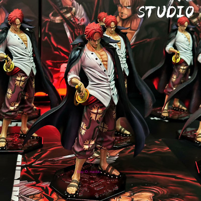 Shanks Resin Dragon Tiger Studio One Piece Red hair Figurine 25cm