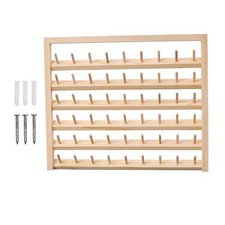 Thread Rack Sewing Organizer Cotton Reel Storage Multiuse with Hanging Hooks