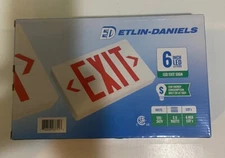 Etlin-Daniels 6 Inch LED Exit Sign EX100WH-A13RU
