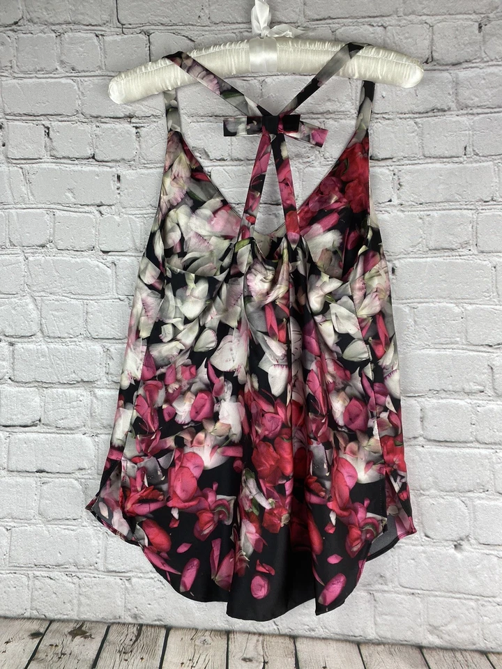 Amanda Uprichard Silk Floral V-Neck Tank Blouse Size Small NWOT - image 3 of 4