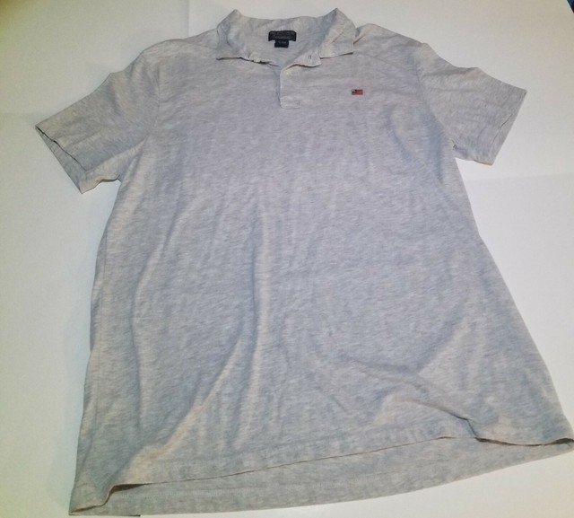 Ralph Lauren Mfg. Polo Jeans Company Men's Light Gray Polo Shirt Size Medium | eBay