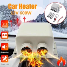 Universal Electric Car Heater 12V 600W Heat w/ Extension Tubes for Car or Truck