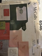 1841 McCall's Embroidery Transfer Pattern UnCut Vintage