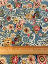 Novelty floral/geometric  print cotton fabric MBT Fabrics 1 yard 24" x 44"