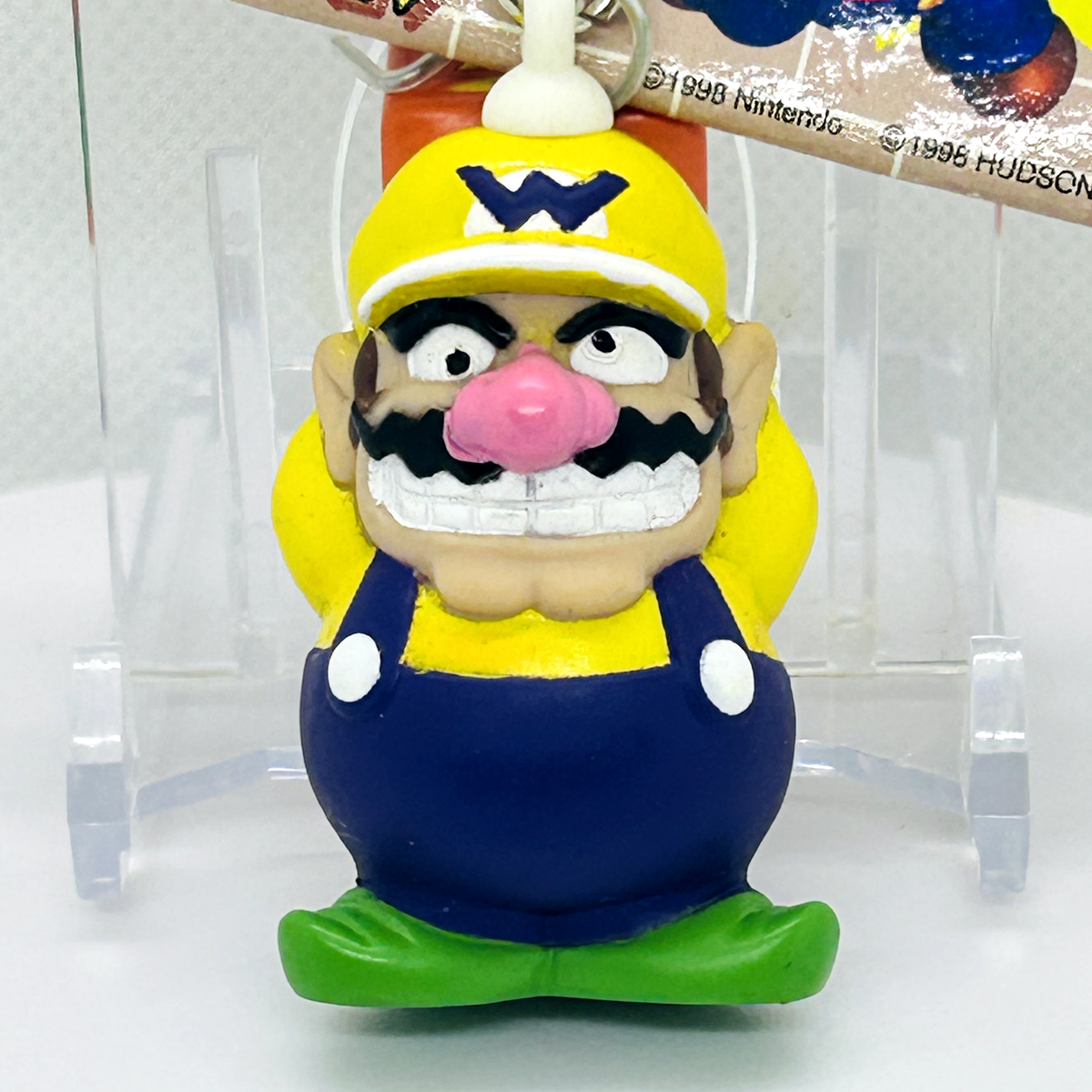 Nintendo マリオパーティ　マリオ &ワリオ キーホルダー 1998年 Nintendo Super Mario Party Wario mascot Figure Keychain 1998 From