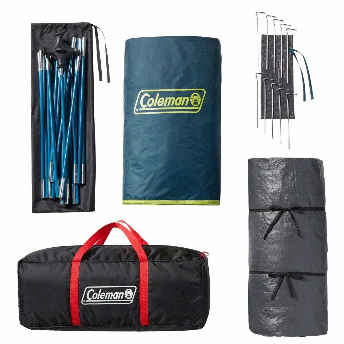 Coleman FastPitch Sundome 6 Man Person Darkroom Outdoor Camping Tent eBay