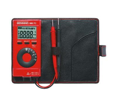 Benning MM P3 Digital Multimeter für die Westentasche incl Etui und Meßleitungen