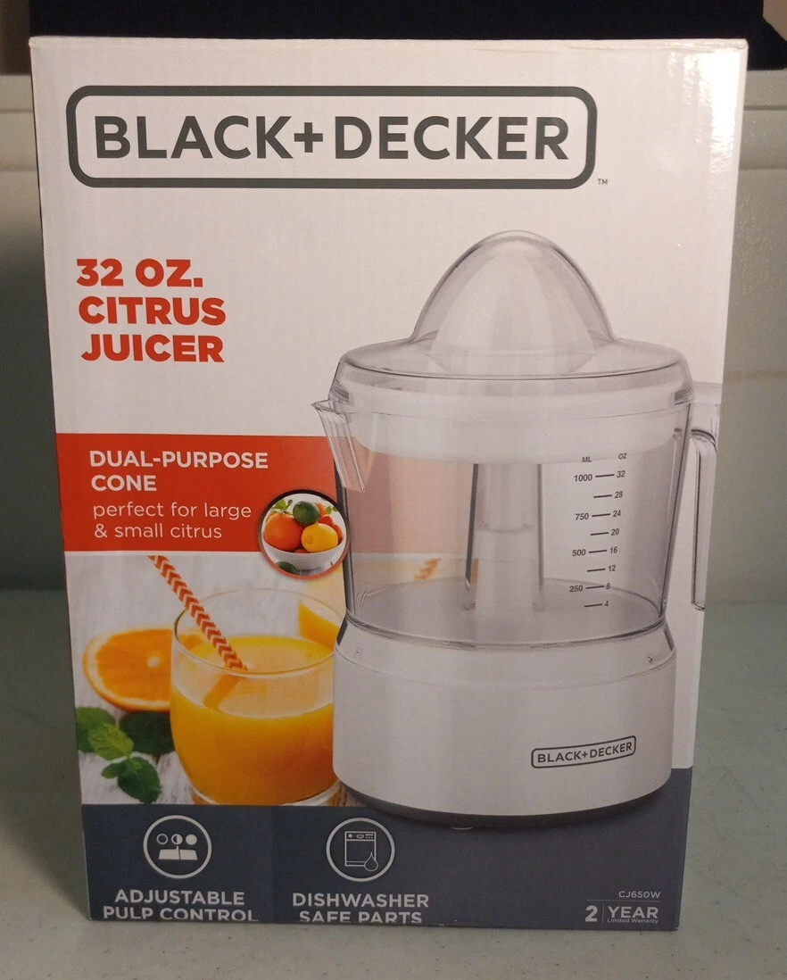 Black+decker - CJ650W - 32oz Citrus Juicer - White