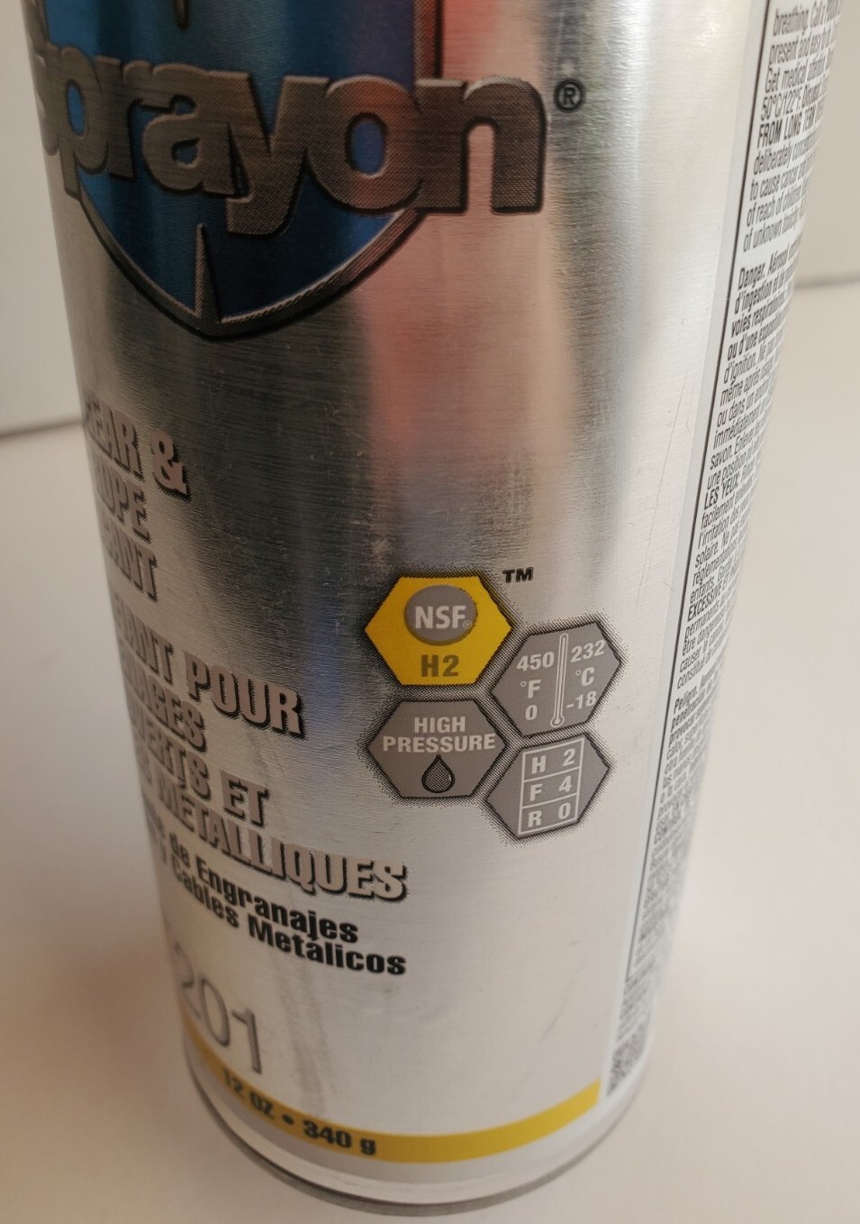 Sprayon SC0201000 Open Gear & Wire Rope Lubricant LU201 12 OZ Spray