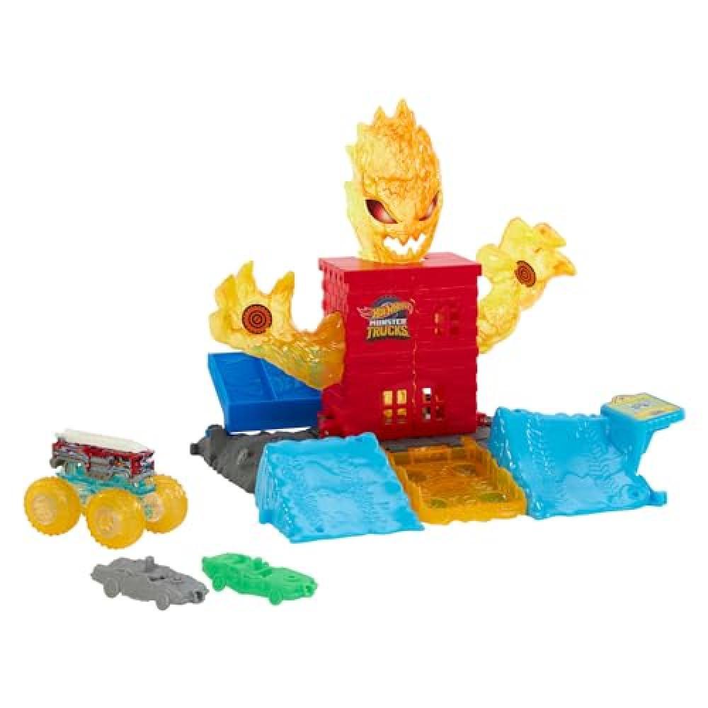 Hot Wheels Monster Trucks - Arena degli Scontri Semifinali, playset collegabile