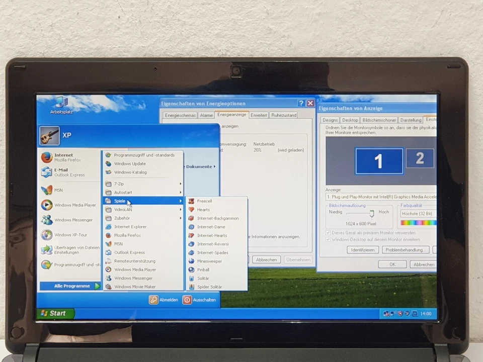 Packard Bell Mini Diagnostic Windows XP Notebook 1.66GHz 160GB 4GB Laptop 10.1" - Image 2 of 4