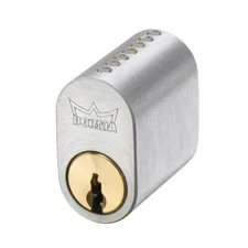 Lock Cylinder Dorma Dc3003, Scandinavian Type (Oval), 30 Mm, Chrome